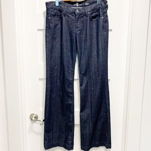 7 For All Mankind DOJO Wide Leg Dark Wash Jeans